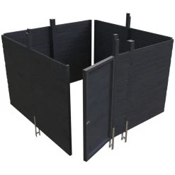 SkanHolz Abstellraum Zum Unterbau In Ein SKAN HOLZ Carport, Schiefergrau