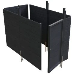 SkanHolz Abstellraum Zum Unterbau In Ein SKAN HOLZ Carport, Schiefergrau