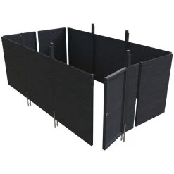 SkanHolz Abstellraum Zum Unterbau In Ein SKAN HOLZ Carport, Schiefergrau