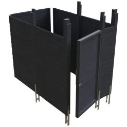 SkanHolz Abstellraum Zum Unterbau In Ein SKAN HOLZ Carport, Schiefergrau