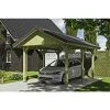 SkanHolz Carport »Wallgau«, BxT: 380 X 500 Cm, Firsthöhe: 313 Cm, Imprägniert