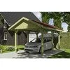 SkanHolz Carport »Wallgau«, BxT: 380 X 500 Cm, Firsthöhe: 313 Cm, Imprägniert
