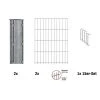 Floraworld Gabionen-Set, BxHxL: 12 X 83 X 201 Cm, Stahl