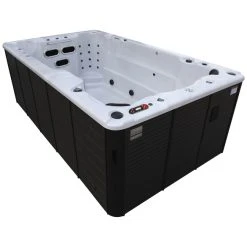 Canadian Spa Whirlpool »Swim Spa«, 228 X 137 X 390 Cm, Braun, 5 Sitzplätze