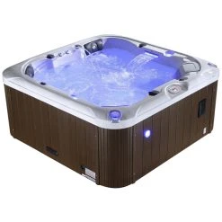 Canadian Spa Whirlpool, 200 X 80 X 200 Cm, Braun, 5 Sitzplätze