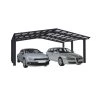 Ximax Doppelcarport »Linea«, Typ 110, Außenmaß BxT: 545,6 X 495,4 Cm, Schwarz