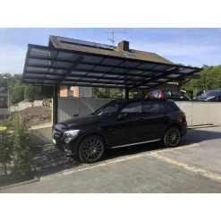 Ximax Einzelcarport »Linea«, Typ 80, Außenmaß BxT: 272,6 X 495,4 Cm, Schwarz
