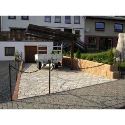 Ximax Einzelcarport »Linea«, Typ 80, Außenmaß BxT: 272,6 X 495,4 Cm, Bronzefarben