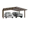 Ximax Doppelcarport »Linea«, Typ 60, Außenmaß BxT: 545,6 X 495,4 Cm, Bronzefarben