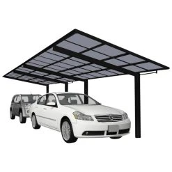 Ximax Doppelcarport »Linea«, Typ 80, Außenmaß BxT: 272,6 X 982,6 Cm, Schwarz