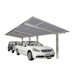 Ximax Doppelcarport »Linea«, Typ 60, Außenmaß BxT: 272,6 X 982,6 Cm, Edelstahlfarben