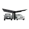 Ximax Doppelcarport »Linea«, Typ 110, Außenmaß BxT: 547,6 X 495,4 Cm, Schwarz