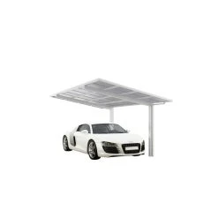 Ximax Einzelcarport »Linea«, Typ 80, Außenmaß BxT: 272,6 X 495,4 Cm, Weiss