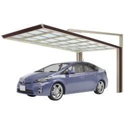 Ximax Einzelcarport »MyPort Next«, Typ 60, Außenmaß BxT: 263 X 590,1 Cm, Sepiabraun