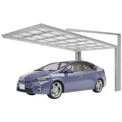 Ximax Einzelcarport »MyPort Next«, Typ 60, Außenmaß BxT: 233 X 514,5 Cm, Edelstahlfarben