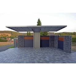 Ximax Einzelcarport »Neo«, Typ 90, Außenmaß BxT: 276 X 555,2 Cm, Edelstahlfarben