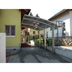 Ximax Einzelcarport »Portoforte«, Typ 110, Außenmaß BxT: 270,4 X 495,4 Cm, Edelstahlfarben