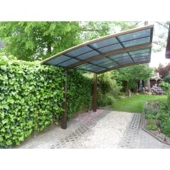 Ximax Einzelcarport »Portoforte«, Typ 80, Außenmaß BxT: 270,4 X 495,4 Cm, Bronzefarben