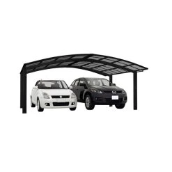 Ximax Doppelcarport »Portoforte«, Typ 80, Außenmaß BxT: 542,3 X 495,4 Cm, Schwarz