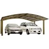 Ximax Doppelcarport »Portoforte«, Typ 80, Außenmaß BxT: 542,3 X 495,4 Cm, Bronzefarben