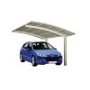 Ximax Einzelcarport »Portoforte«, Typ 80, Außenmaß BxT: 270,4 X 495,4 Cm, Edelstahlfarben