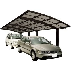 Ximax Doppelcarport »Portoforte«, Typ 80, Außenmaß BxT: 270,4 X 982,6 Cm, Braun