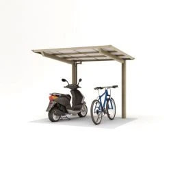 Ximax Einzelcarport »Smart Port«, Typ 60, Außenmaß BxT: 209,6 X 253,4 Cm, Edelstahlfarben