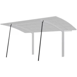 Ximax Carport Zubehör »Stützstange«, B X H: 4 X 3,5 Cm, Schwarz