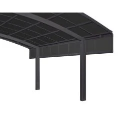 Ximax Carport Zubehör »Seitenwand«, B X H: 6 X 49,5 Cm, Schwarz