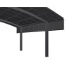 Ximax Carport Zubehör »Seitenwand«, B X H: 6 X 99,5 Cm, Schwarz