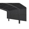Ximax Carport Zubehör »Seitenwand«, B X H: 6 X 149,5 Cm, Schwarz