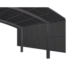 Ximax Carport Zubehör »Seitenwand«, B X H: 6 X 149,5 Cm, Schwarz