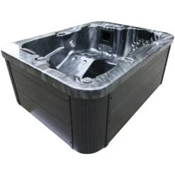 Home Deluxe Whirlpool »Black Marble«, Höhe: 85 Cm, Schwarz, 2 Sitzplätze, Ohne Abdeckung