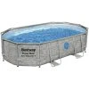 Bestway Pool, Grau, BxHxL: 305 X 107 X 488 Cm