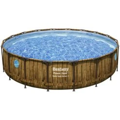 Bestway Pool, Holzoptik, ØxH: 549 X 122 Cm