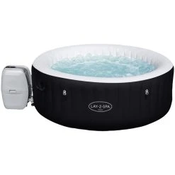 Bestway Whirlpool »LAY-Z-SPA® Miami AirJet™«, Höhe: 66 Cm, Schwarz, 4 Sitzplätze