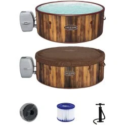 Bestway Whirlpool »LAY-Z-SPA® Helsinki AirJet™«, Höhe: 66 Cm, Braun, 7 Sitzplätze