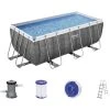 Bestway Pool, Grau, BxHxL: 201 X 122 X 412 Cm