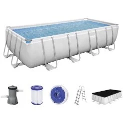 Bestway Pool, Grau, BxHxL: 244 X 122 X 488 Cm
