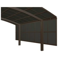 Ximax Carport Zubehör »Seitenwand«, B X H: 6 X 149,5 Cm, Braun