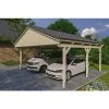 SkanHolz Carport »Fichtelberg«, BxT: 618 X 566 Cm, Firsthöhe: 362 Cm, Unbehandelt