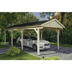 SkanHolz Carport »Fichtelberg«, BxT: 317 X 808 Cm, Firsthöhe: 303 Cm, Unbehandelt