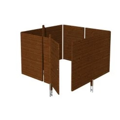 SkanHolz Brüstung, Breite: 314 Cm, Nussbaum