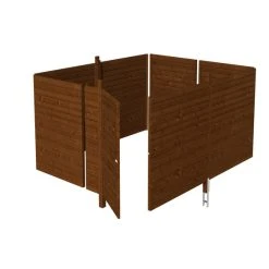 SkanHolz Brüstung, Breite: 378 Cm, Nussbaum