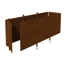 SkanHolz Brüstung, Breite: 573 Cm, Nussbaum
