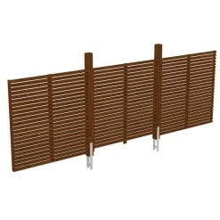 SkanHolz Rückwand, Breite: 550 Cm, Nussbaum