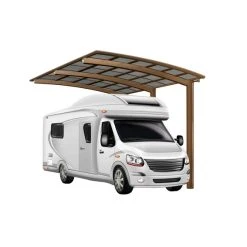 Ximax Einzelcarport »Portoforte Caravan«, B X T X H: 270,4 X 495,4 X 348 Cm, Bronzefarben