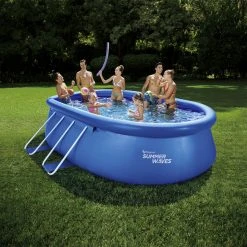 SUMMER WAVES® Pool »Quick Set«, Blau, BxHxL: 305 X 107 X 457 Cm