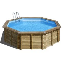 GRE Echtholzpool »Violette 2«, Braun, ØxH: 500 X 127 Cm