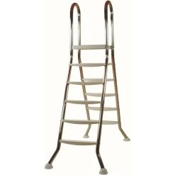 KWAD Pool-Leiter, Silberfarben, Für Freistehende Pools